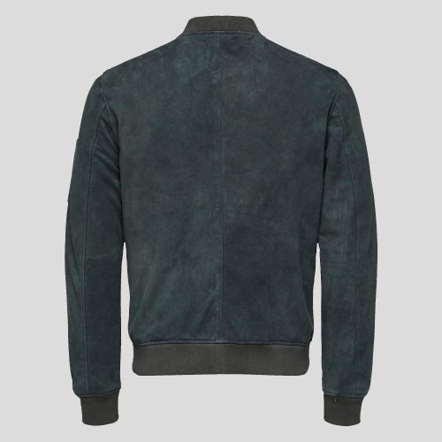 dark green suede bomber leather jacket lucy mens 4