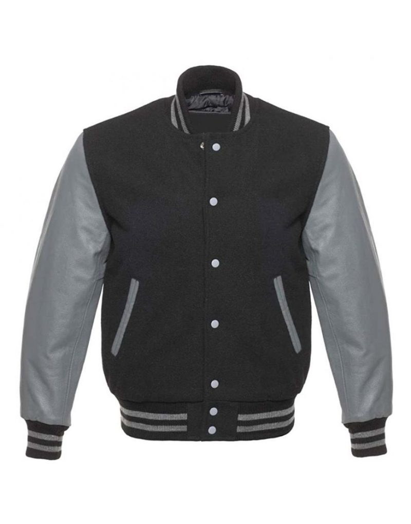 grey letterman jacket