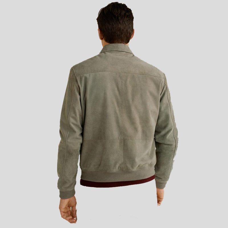 grey suede bomber leather jacket oren 4