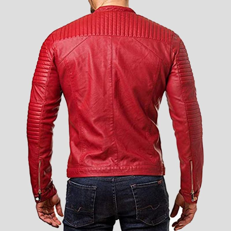 mateo red quilted leather jacket 2