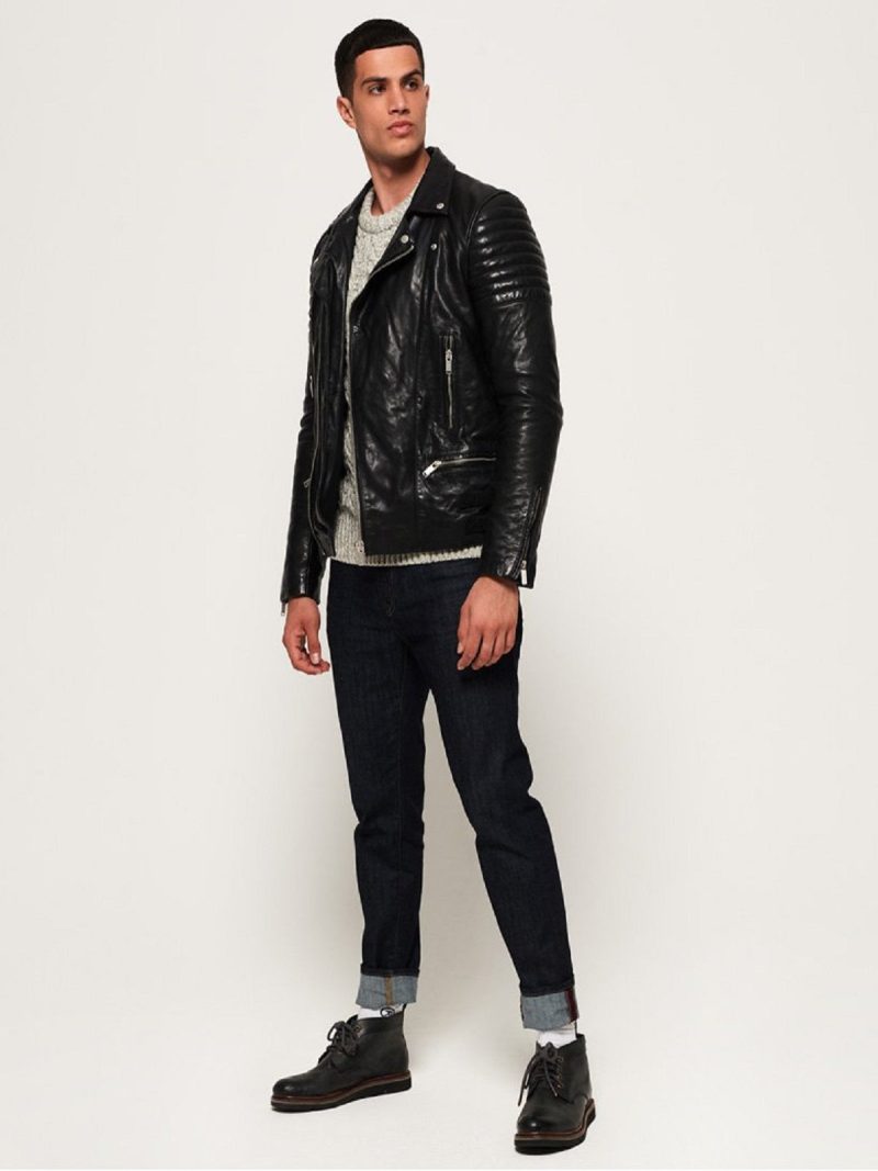 men biker leather jacket 5