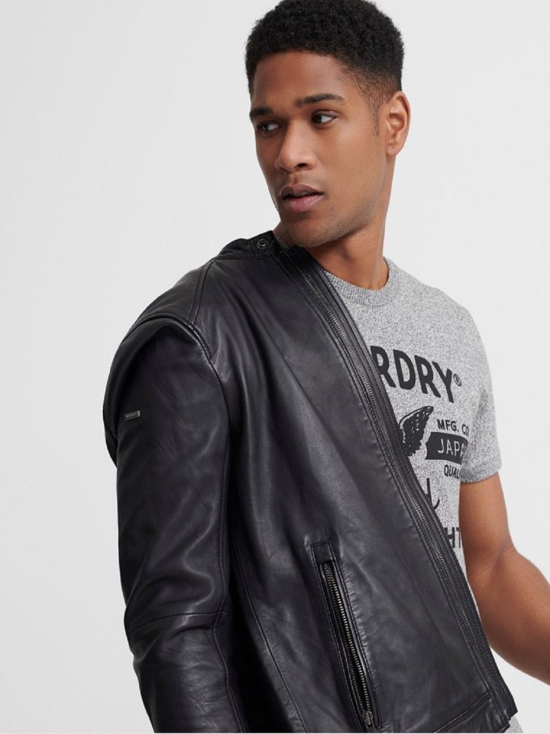 men black leather jacket 2