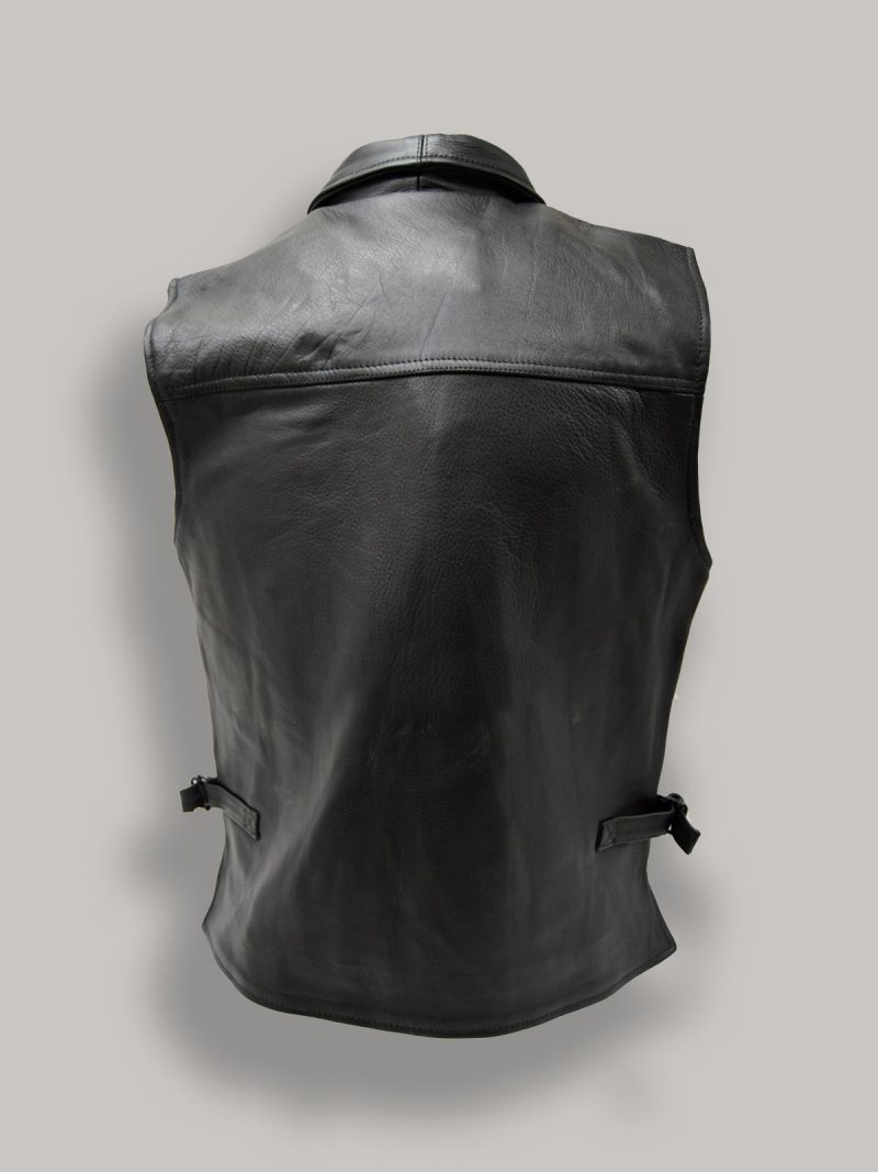 men black leather vest 5