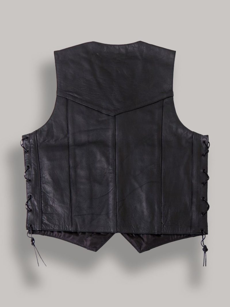 men cowhide leather vest