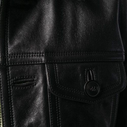 men pure black jacket