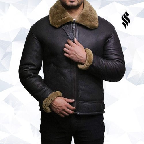 men s aviator raf b3 shearling sheepskin flying bomber jacket 4 52eadc54 d966 4a53 812a f495555a825f