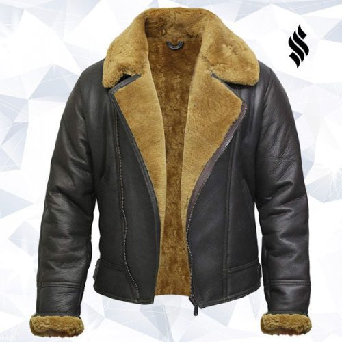 men s leather shearling sheepskin jacket 5