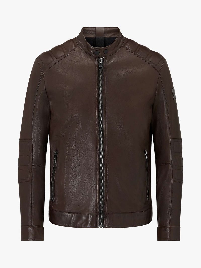 men vintage biker jacket