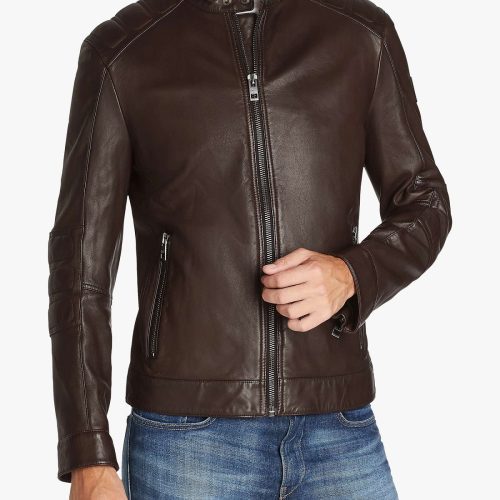 men vintage leather jacket