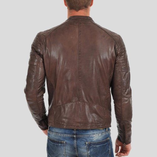 motorcycle leather jacket albie brown 3