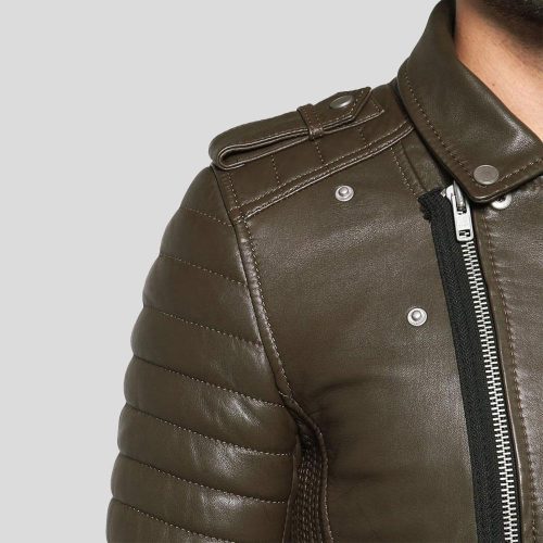 motorcycle leather jacket carl brown 5