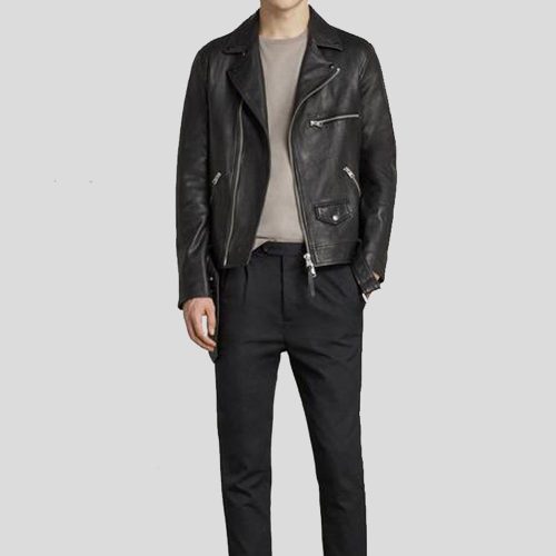 motorcycle leather jacket connor black 3