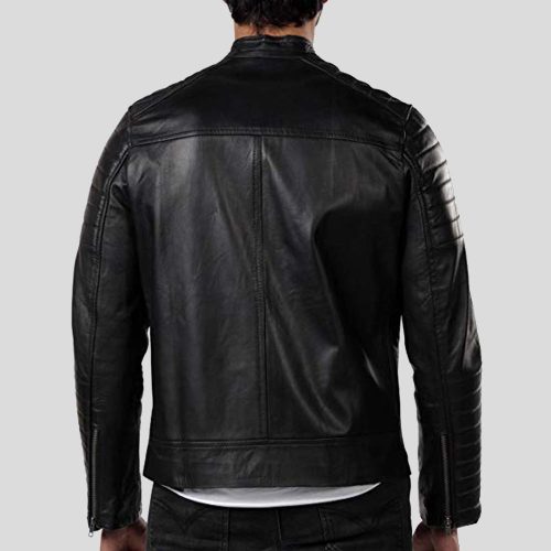 motorcycle leather jacket elon black 4