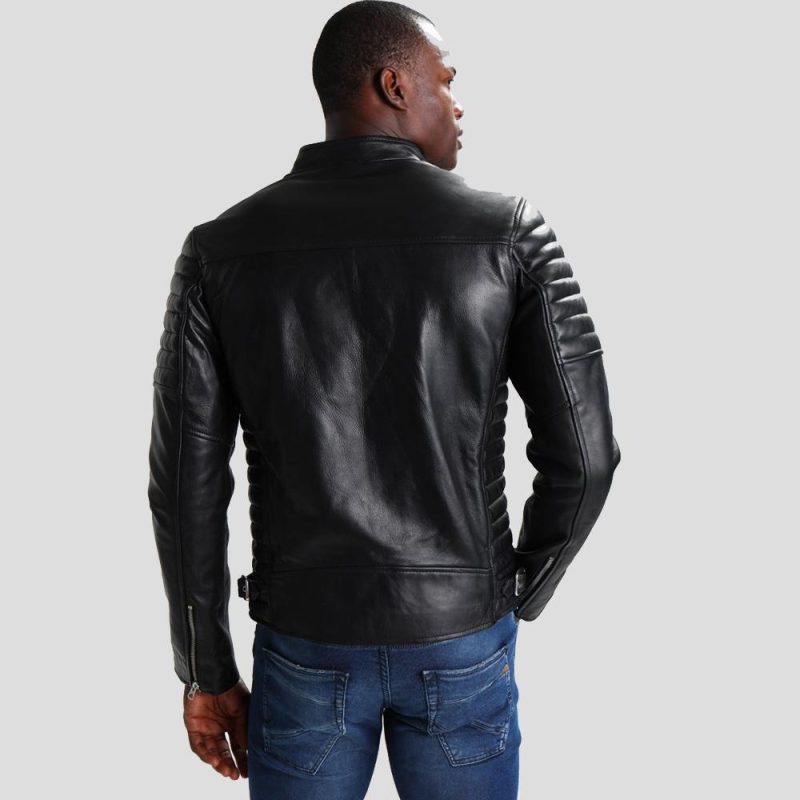 neil black quilted leather jacket 6