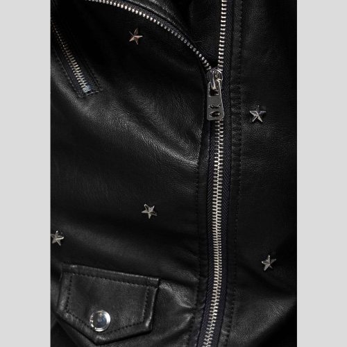 studded leather jacket isla black 3