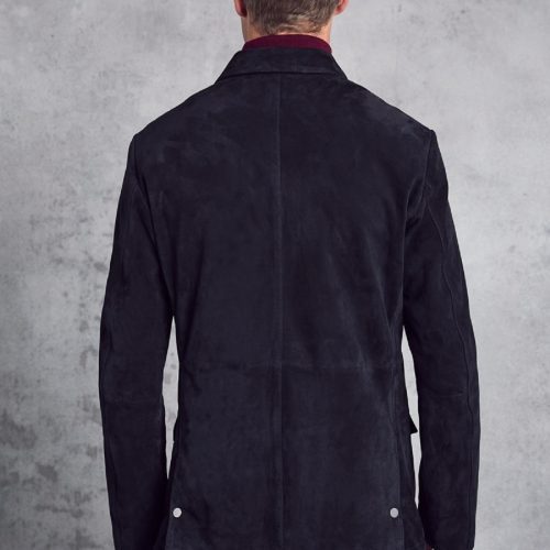 stylish black suede jacket