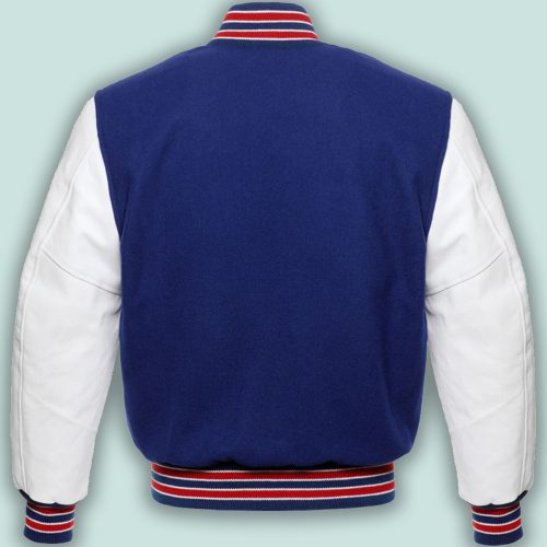 trending men blue varsity jacket