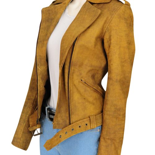 women leather jacket