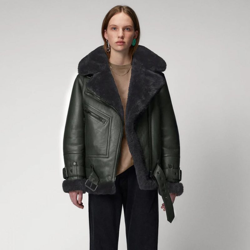 women shearling leather jackets3