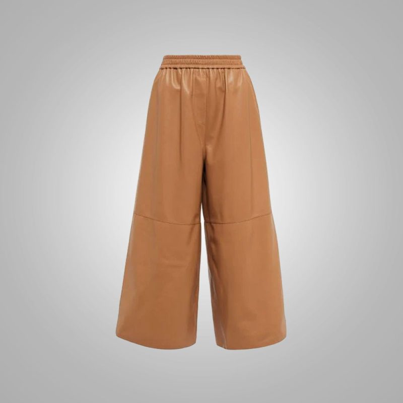 womenSoftSheepskinBrownleatherpants